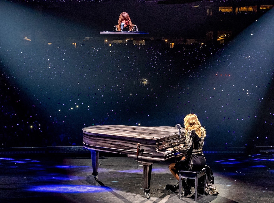 Taylor Swift performing her all time hit